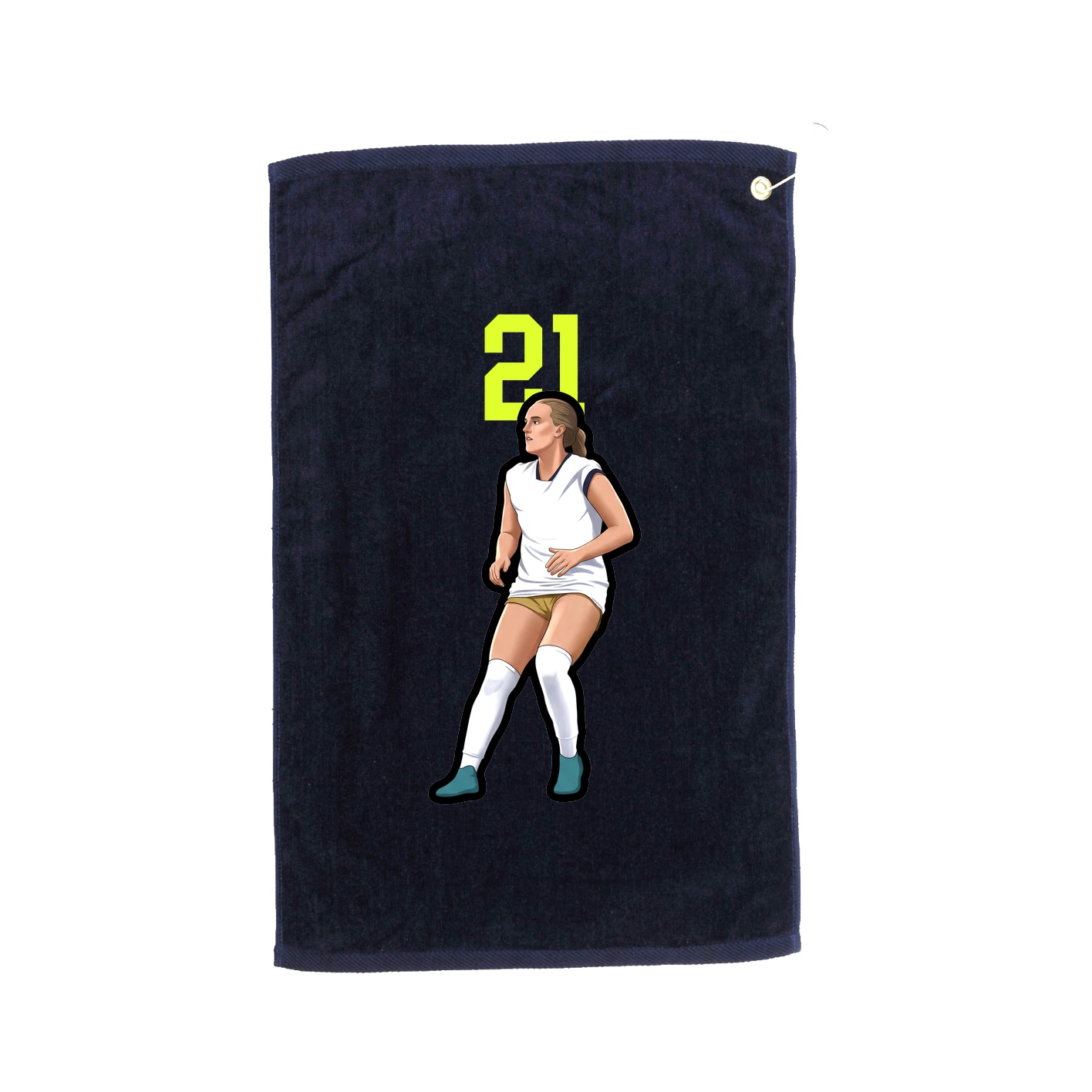 Golf Towel — Number Top in Navy