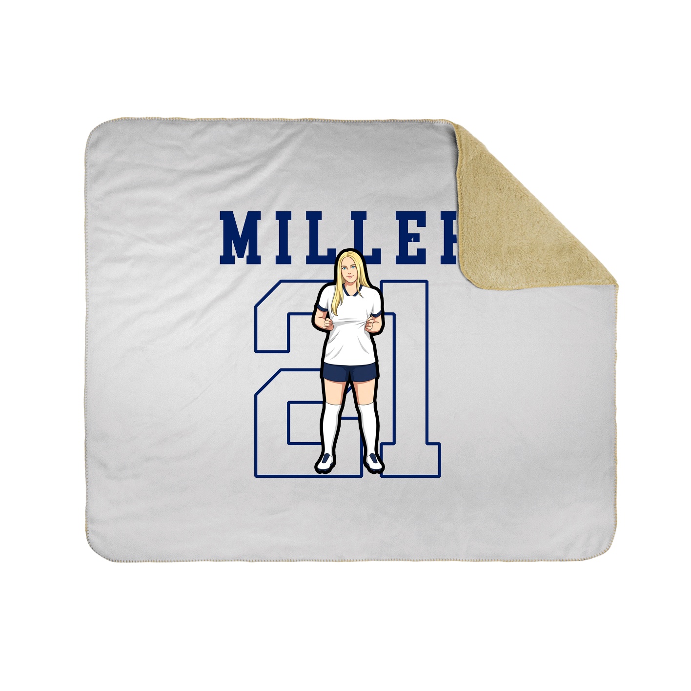 Throw Blanket — Shirsey in White
