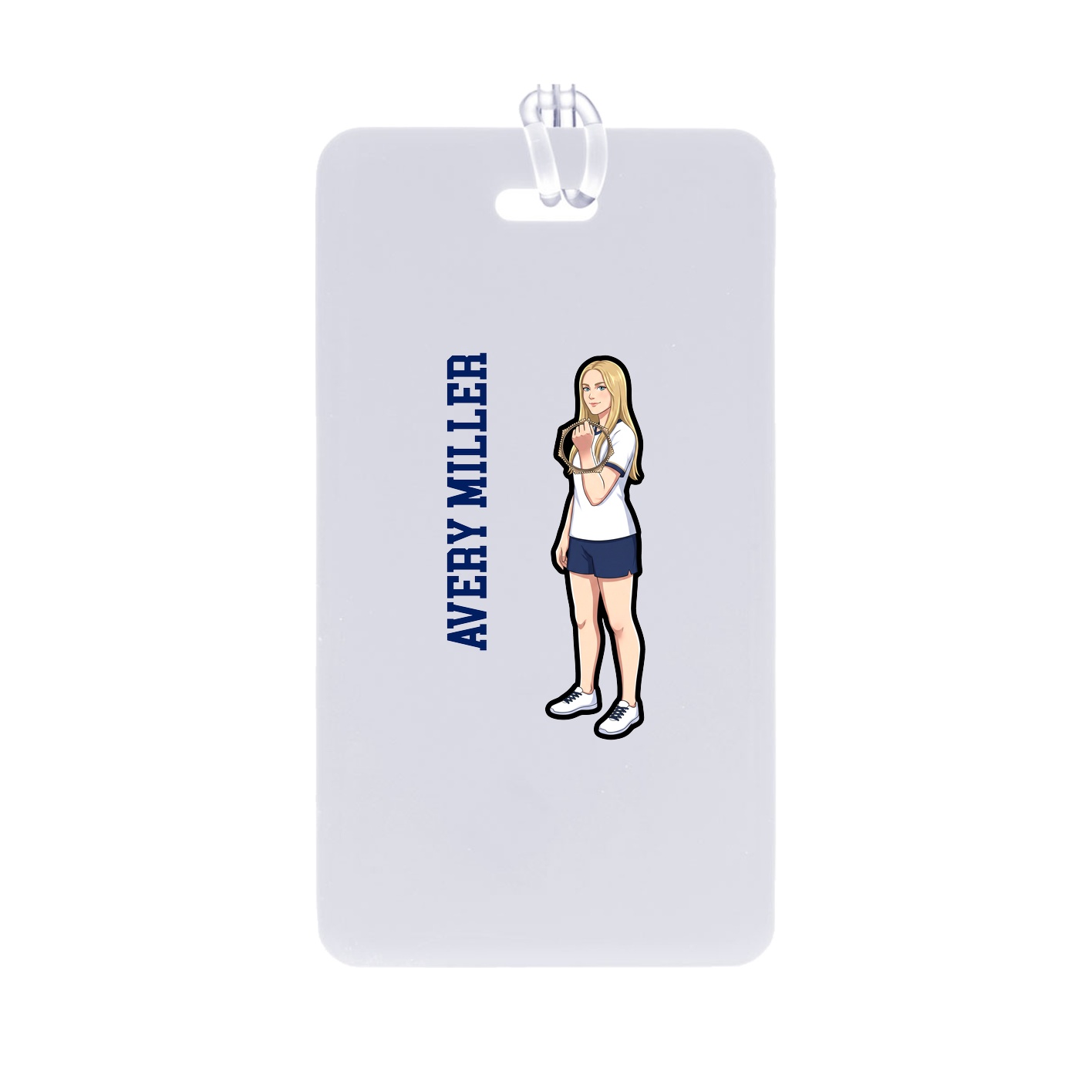 Bag Tag — Name Vertical in Classic