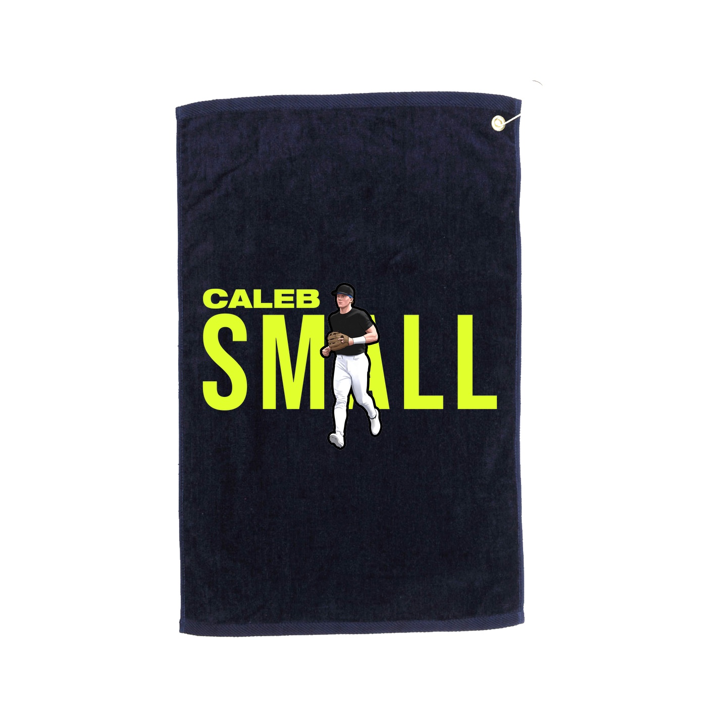Golf Towel — Player Name in Navy