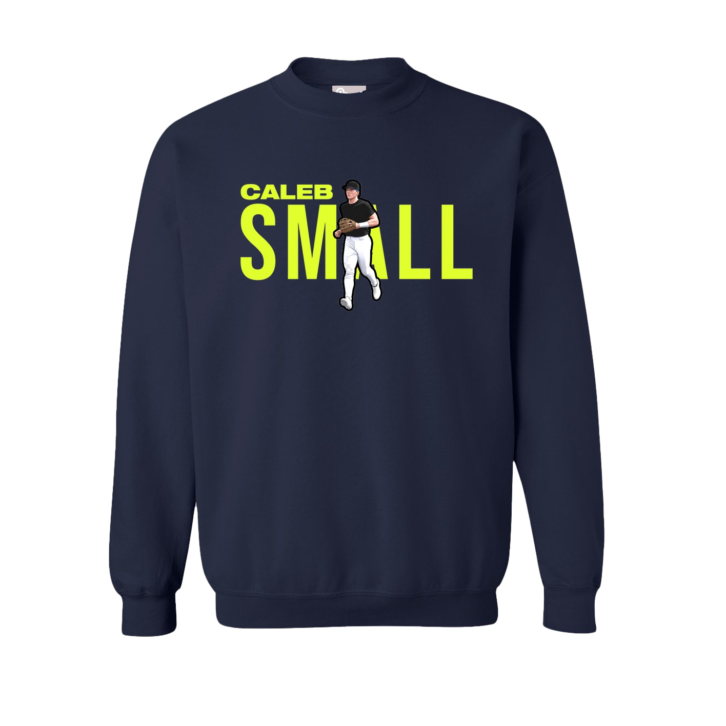 Fleece Crew — Player Name in Navy
