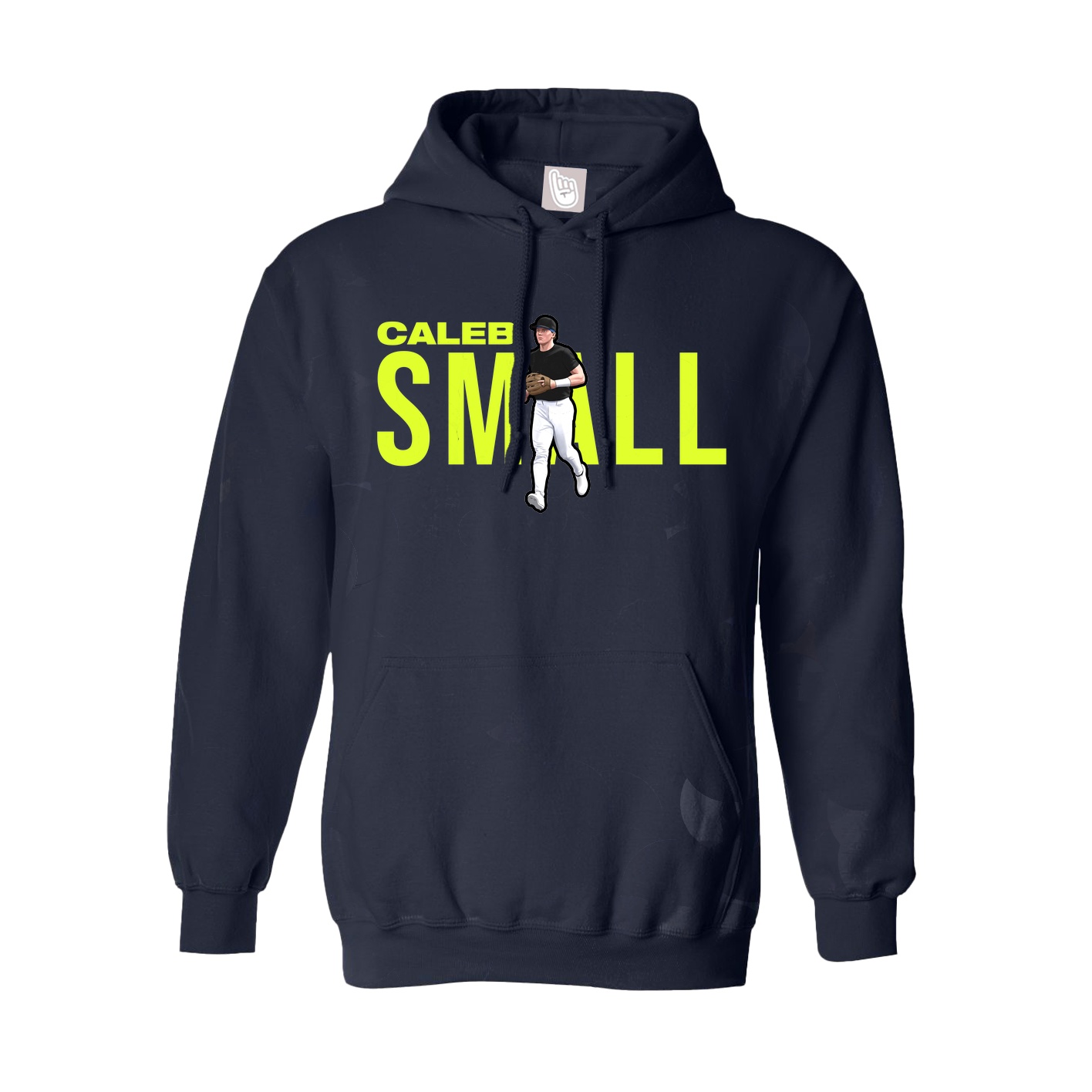 Youth Hoodie — Player Name in Navy