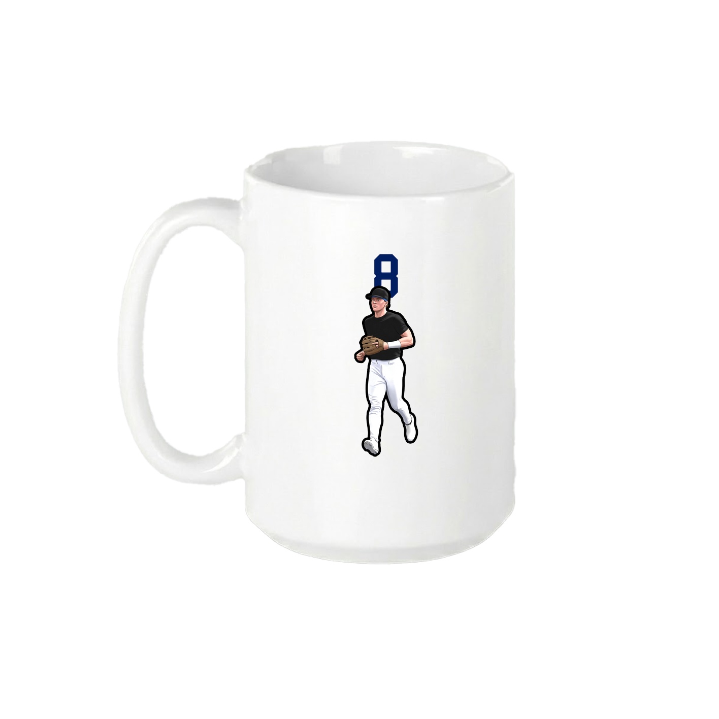 15oz Coffee Mug — Number Top in White