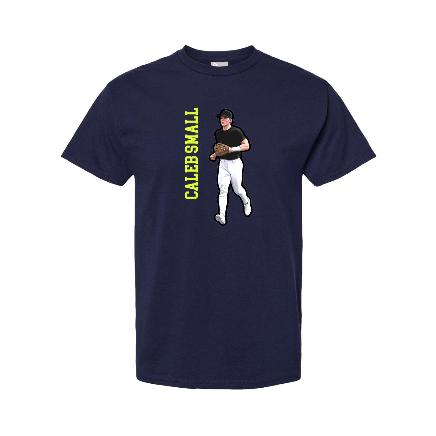 Youth Tee — Name Vertical in Navy