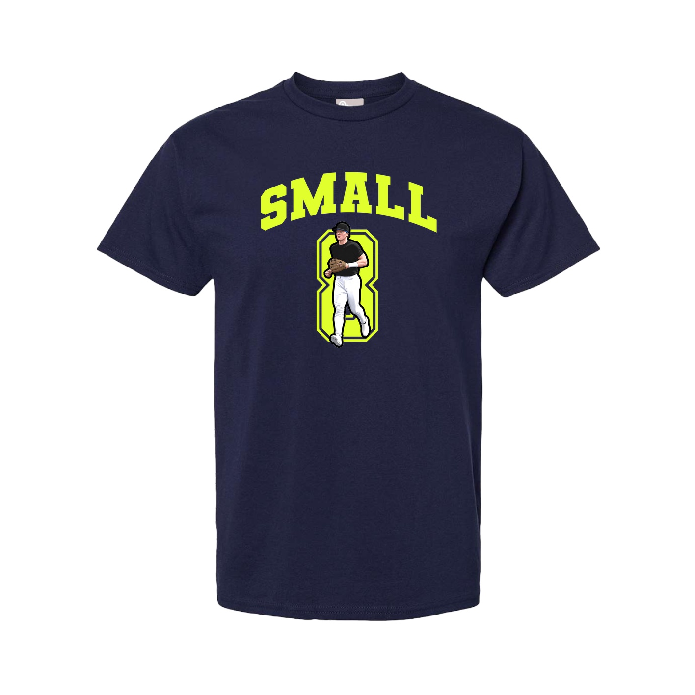 Youth Tee — Number in Navy