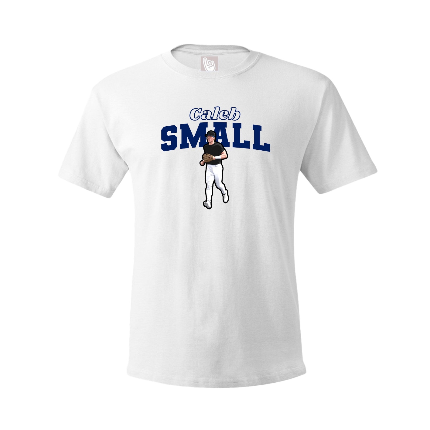 Youth Tee — Name Arch in White