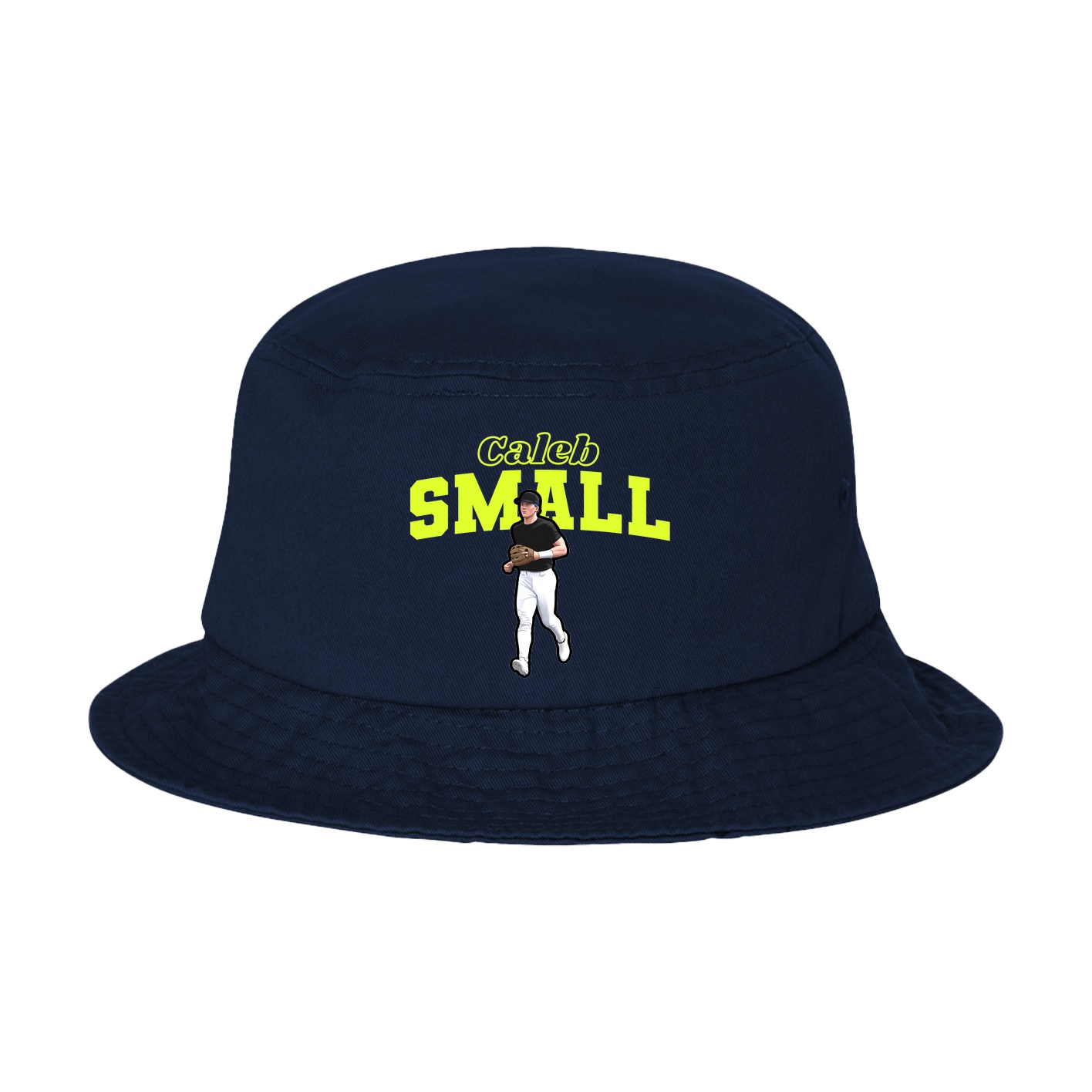 Bucket Cap — Name Arch in Navy