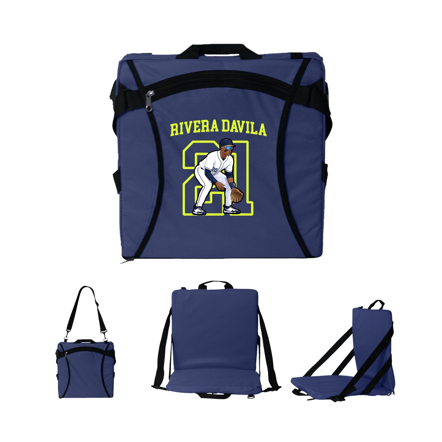 Folding Stadium Seat — Shirsey in Navy