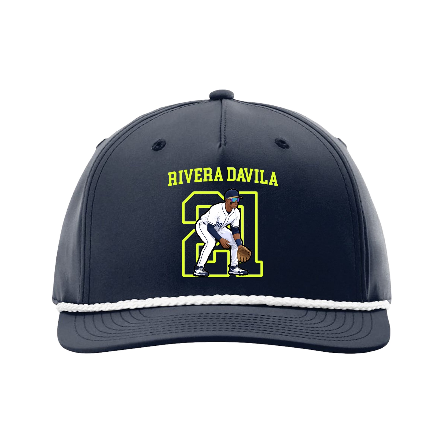 Five-Panel Classic Rope Cap — Shirsey in Navy