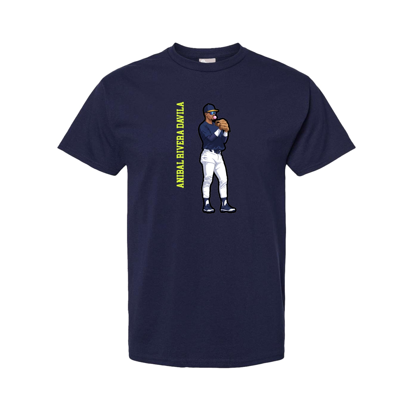 Youth Tee — Name Vertical in Navy
