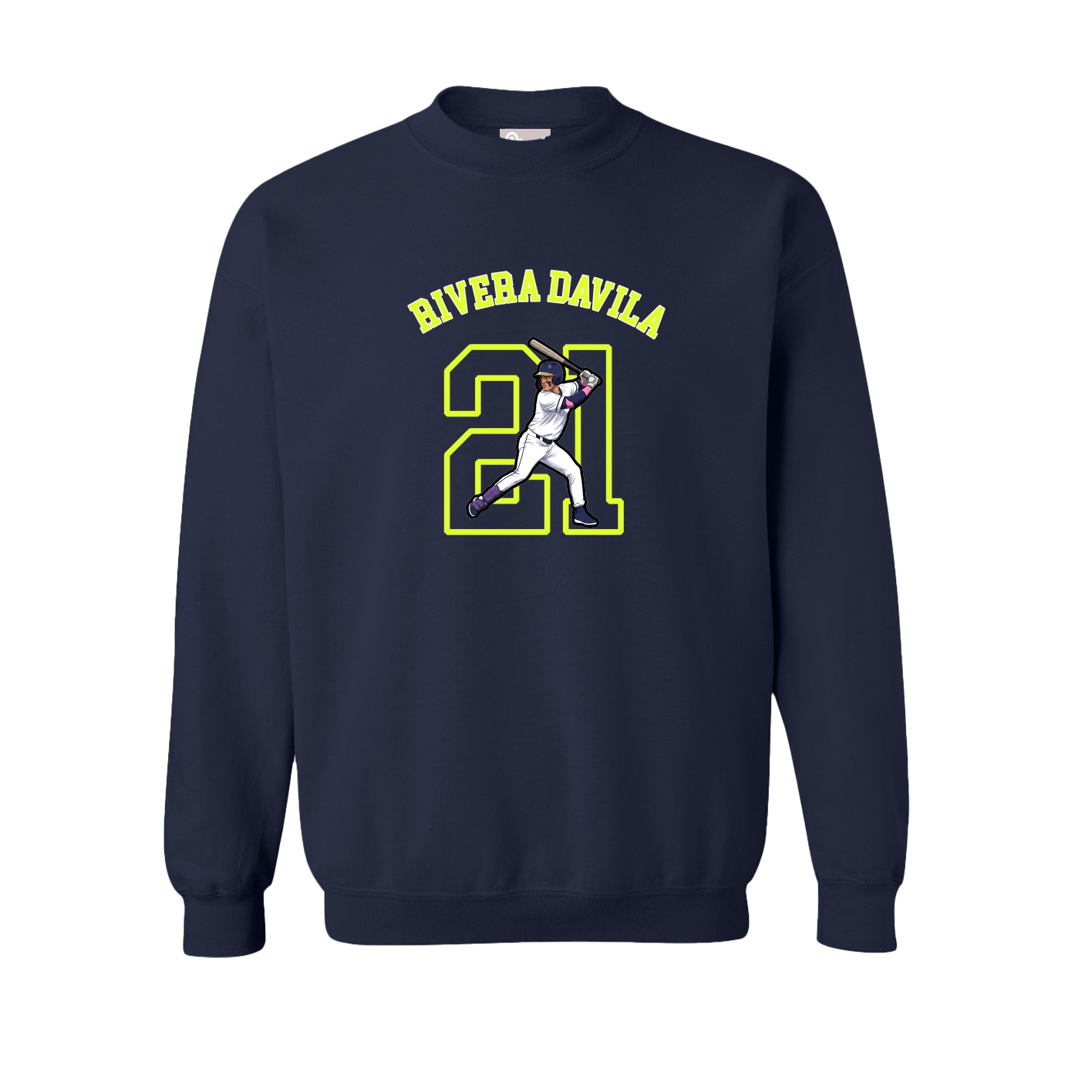 Fleece Crew — Shirsey Arch in Navy