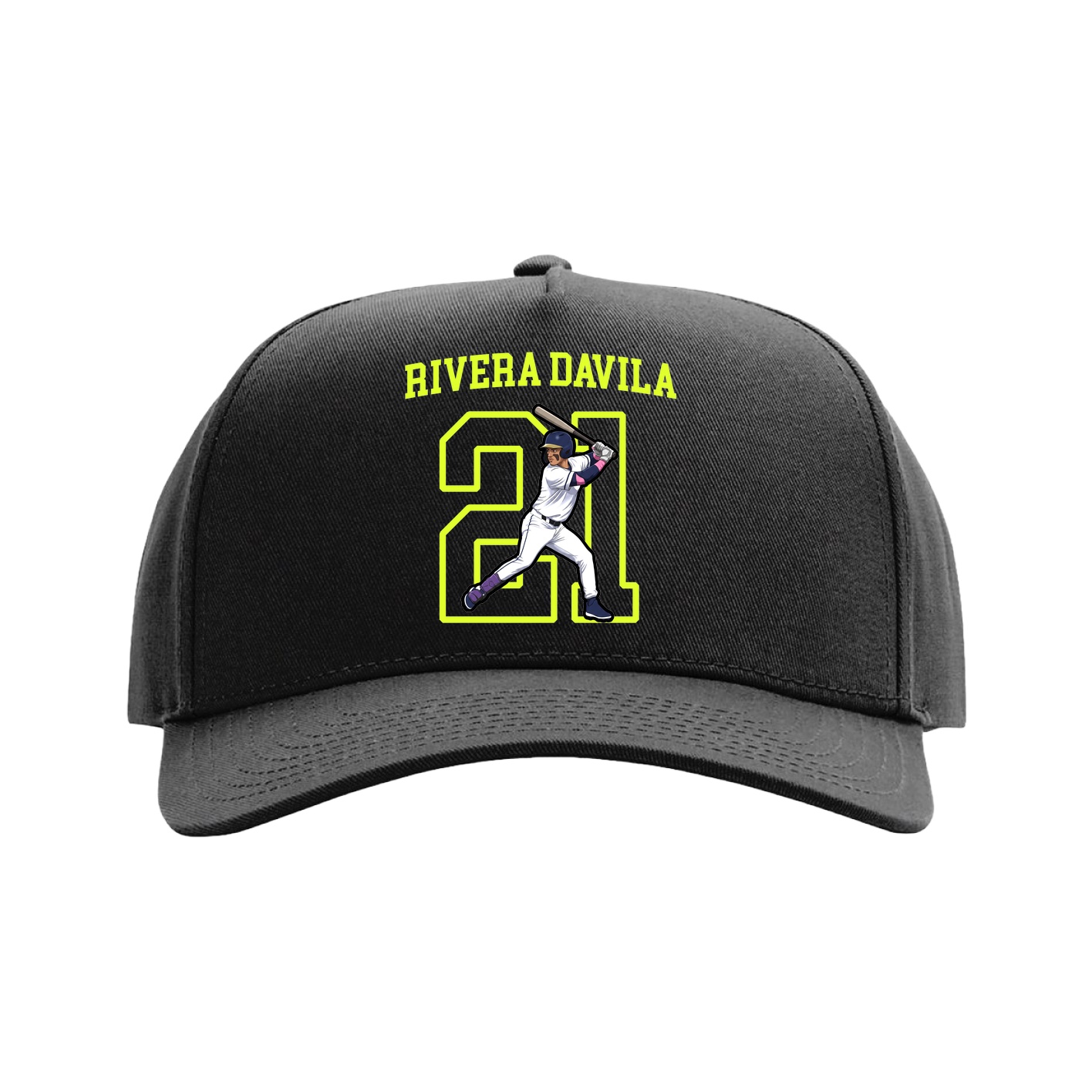 Full Fabric Five-Panel Champ Cap — Shirsey in Black