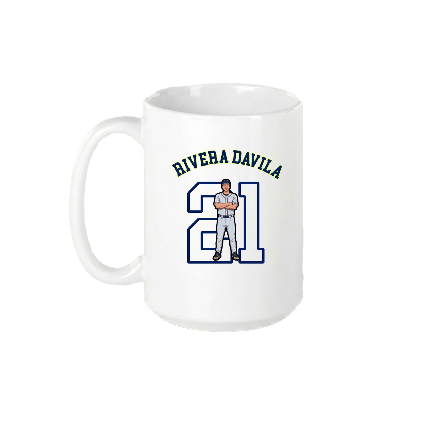 15oz Coffee Mug — Shirsey Arch in White