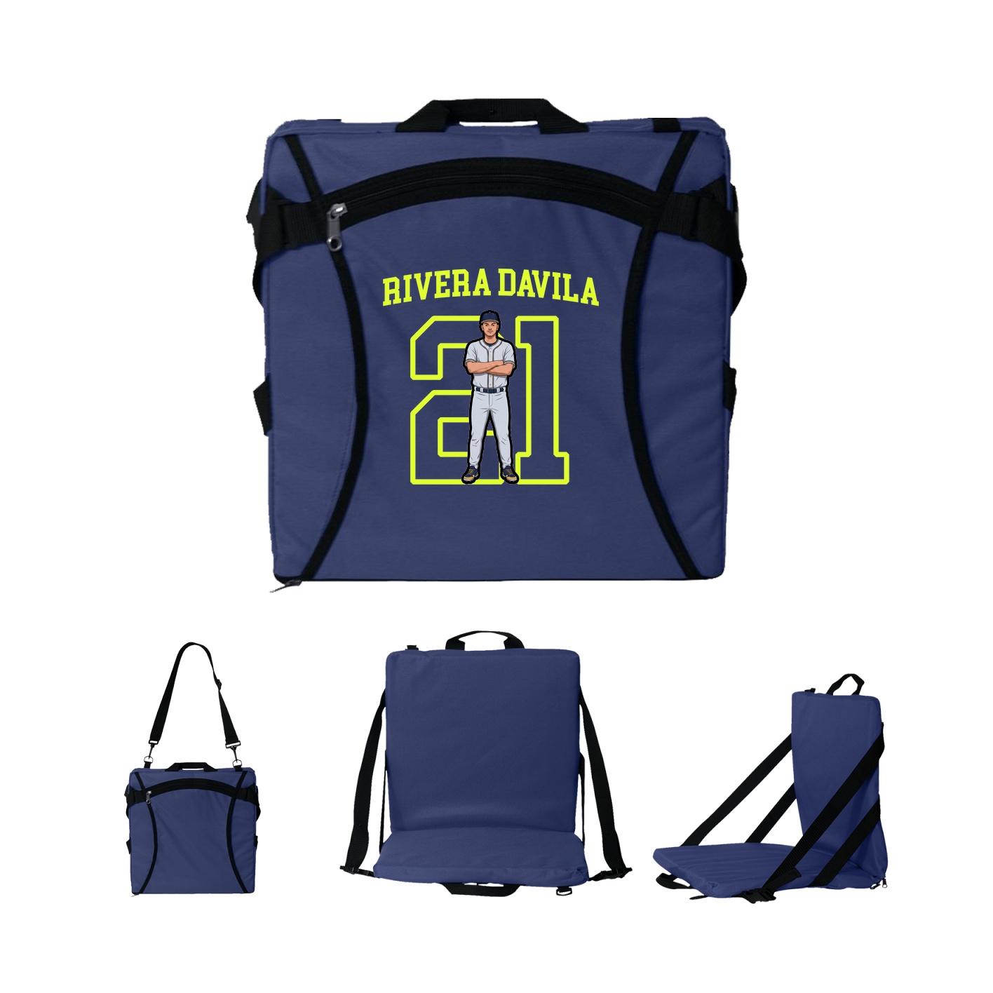 Folding Stadium Seat — Shirsey in Navy