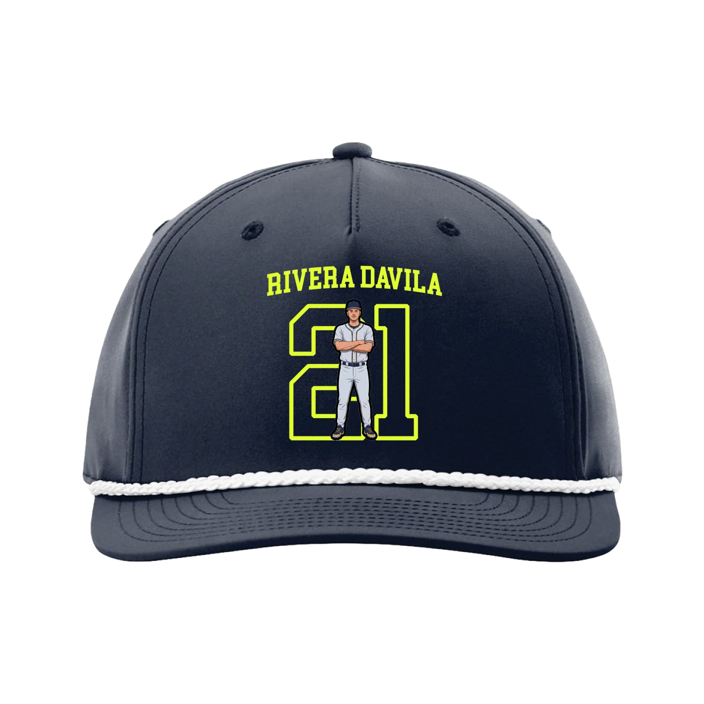 Five-Panel Classic Rope Cap — Shirsey in Navy