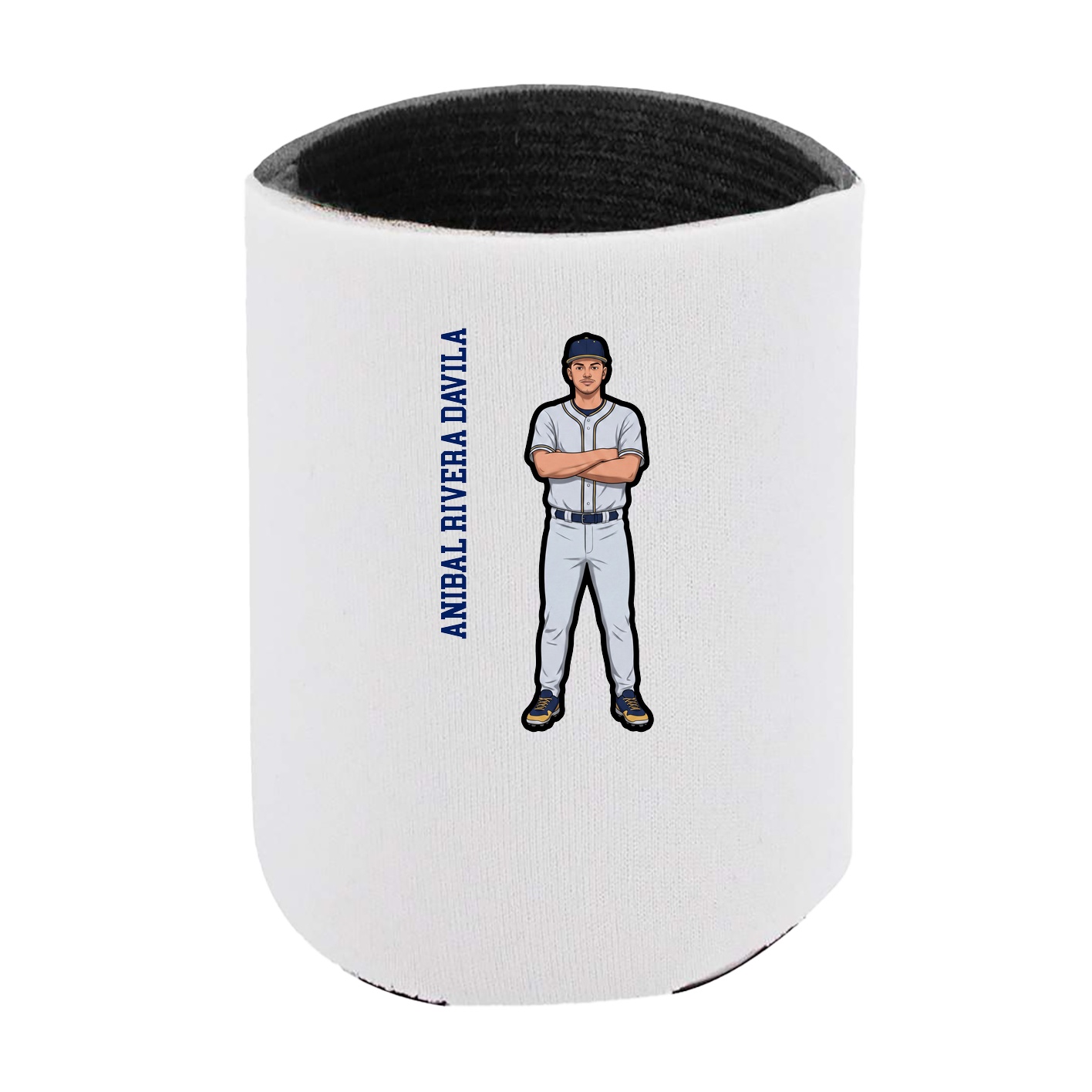 Can Holder — Name Vertical in White