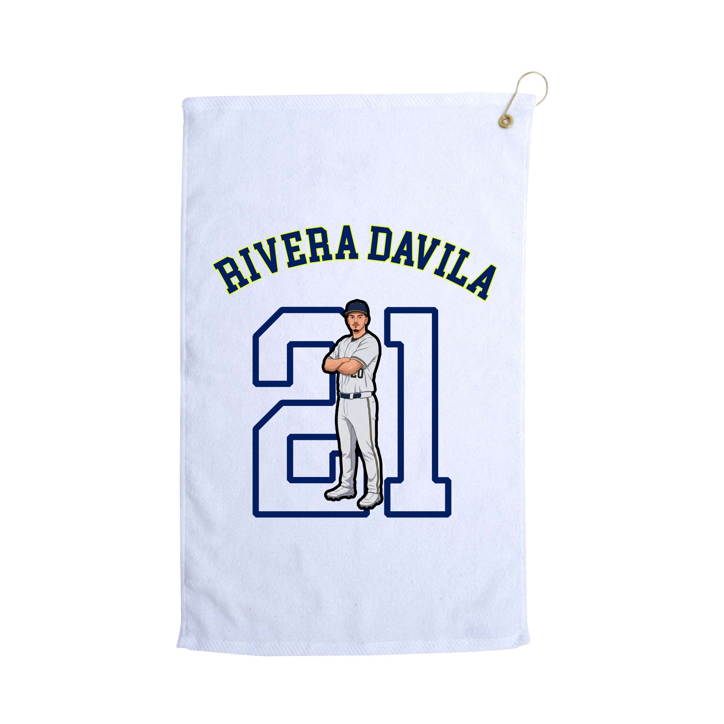 Golf Towel — Shirsey Arch in White