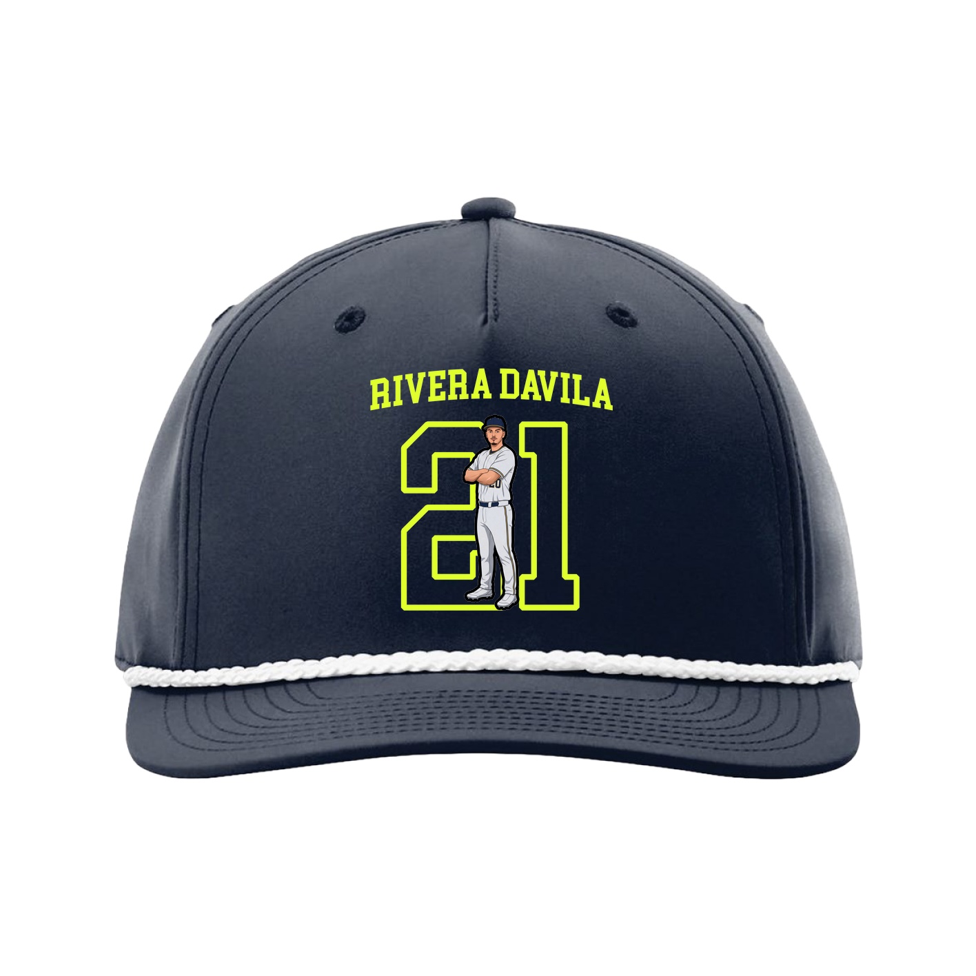Five-Panel Classic Rope Cap — Shirsey in Navy