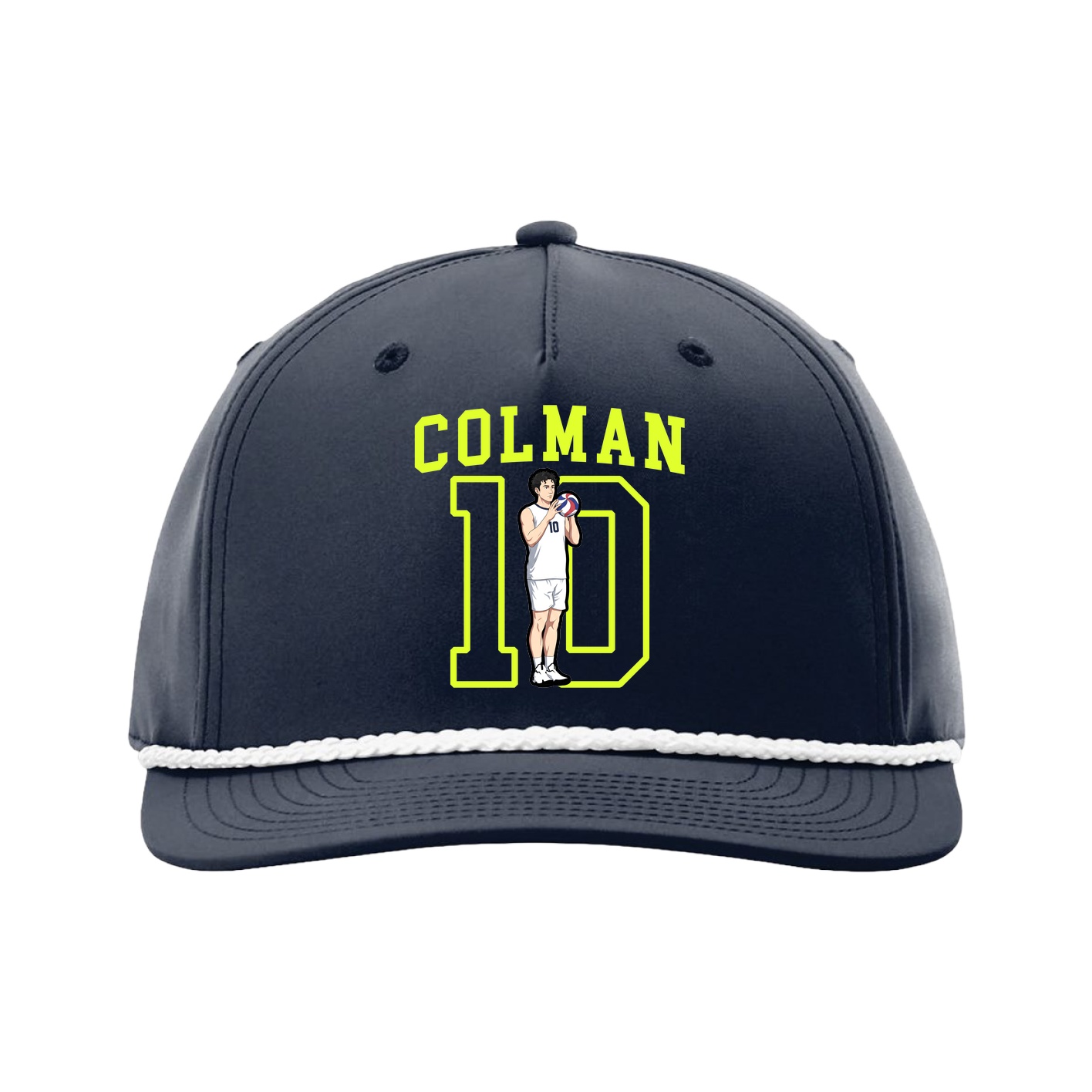 Five-Panel Classic Rope Cap — Shirsey in Navy