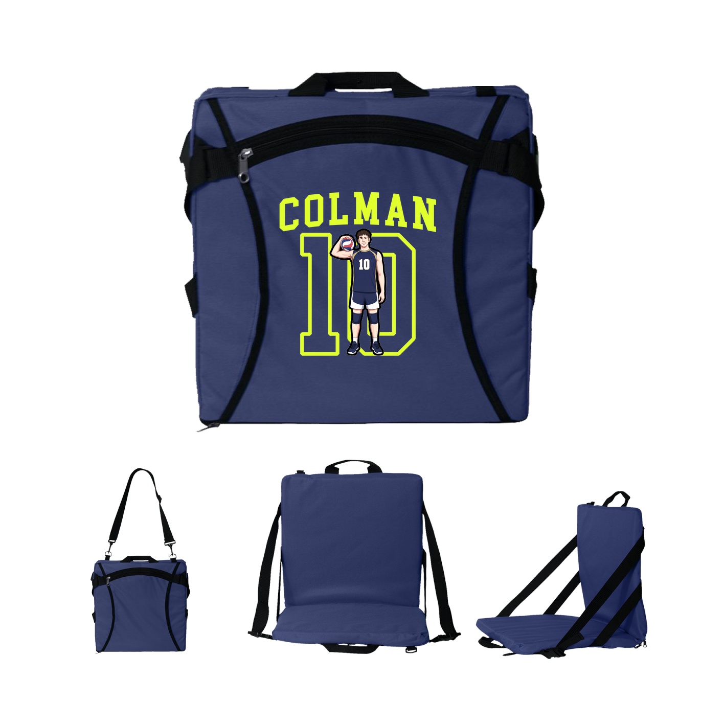 Folding Stadium Seat — Shirsey in Navy