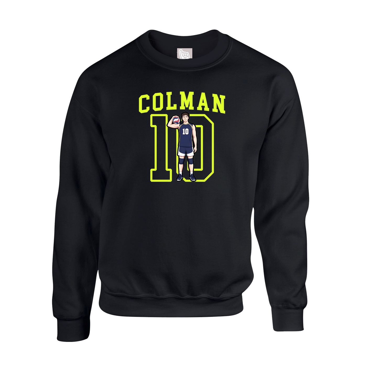 Fleece Crew — Shirsey in Black