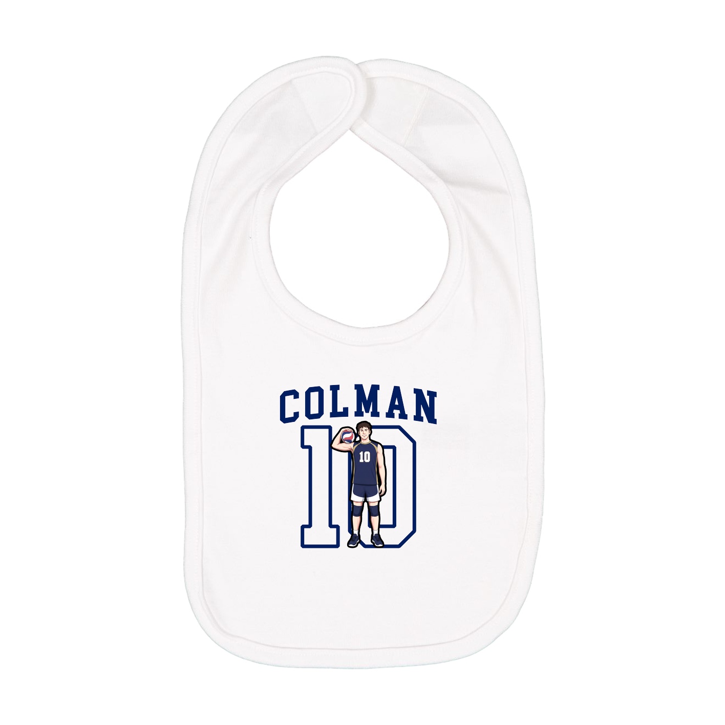 Infant Bib — Shirsey in White