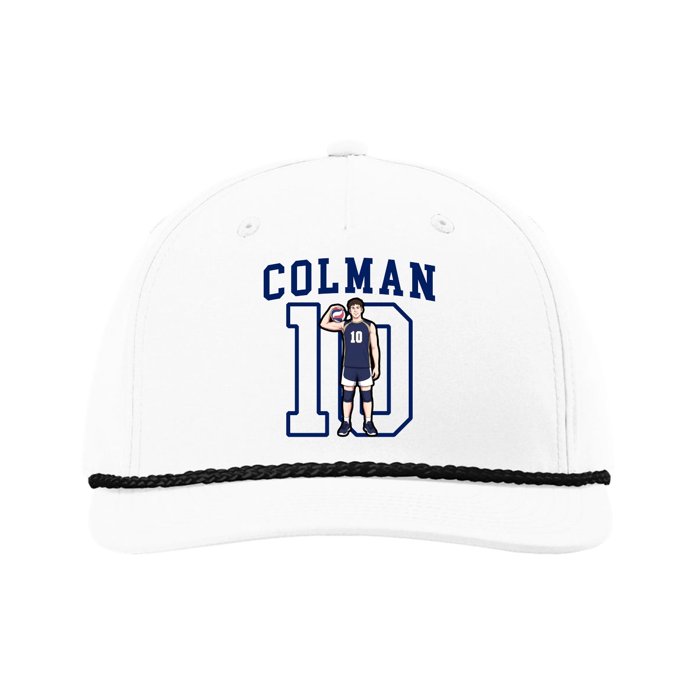 Five-Panel Classic Rope Cap — Shirsey in White