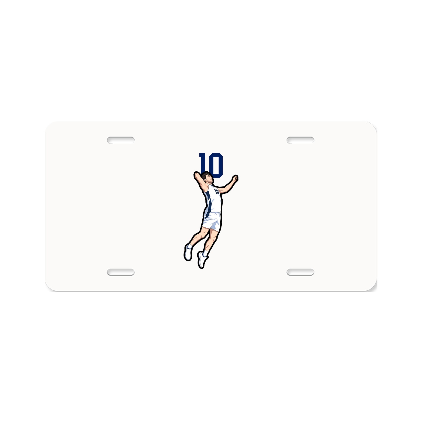 License Plate — Number Top in Classic