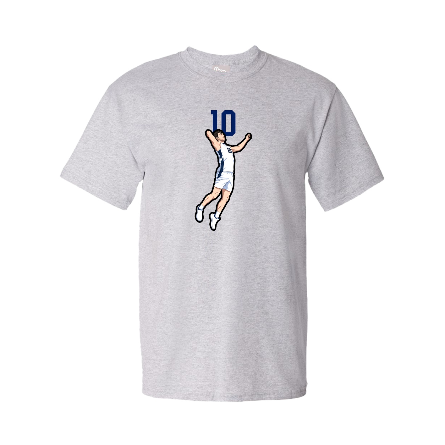 Youth Tee — Number Top in Grey
