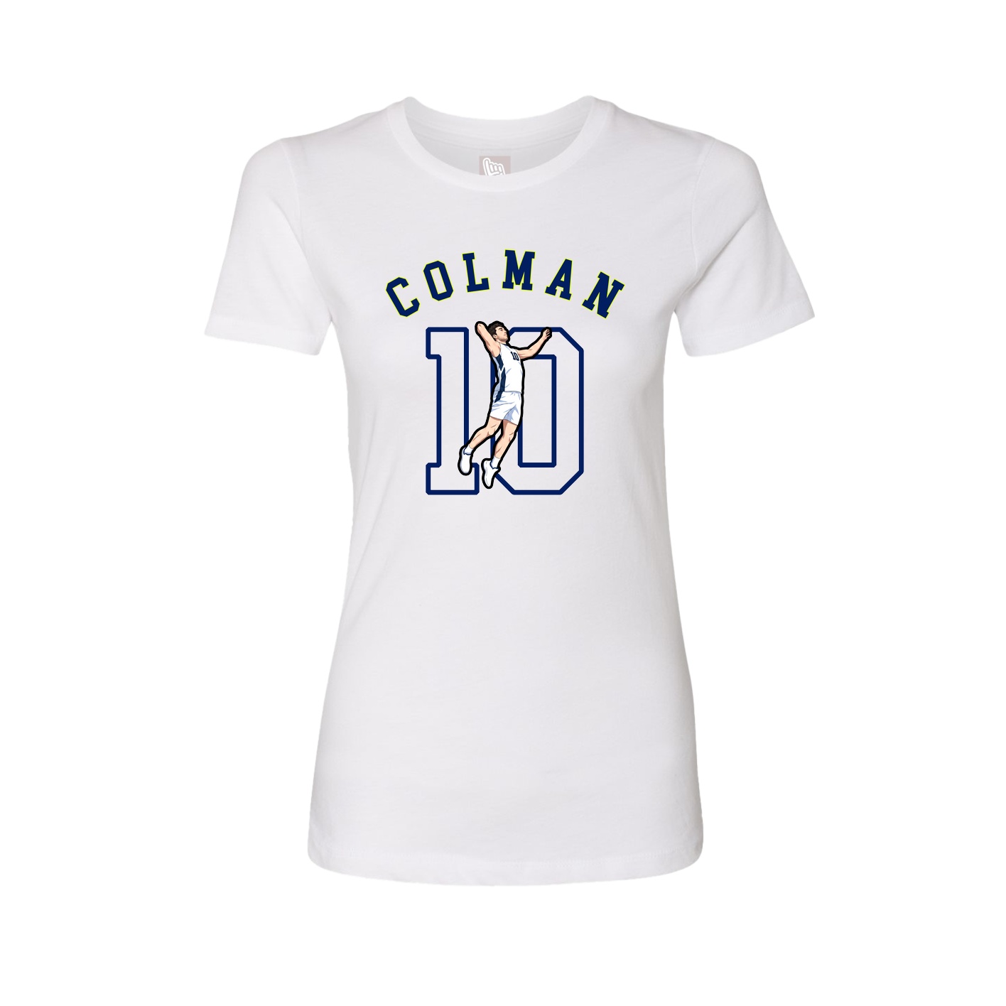Fitted Women's Tee — Shirsey Arch in White