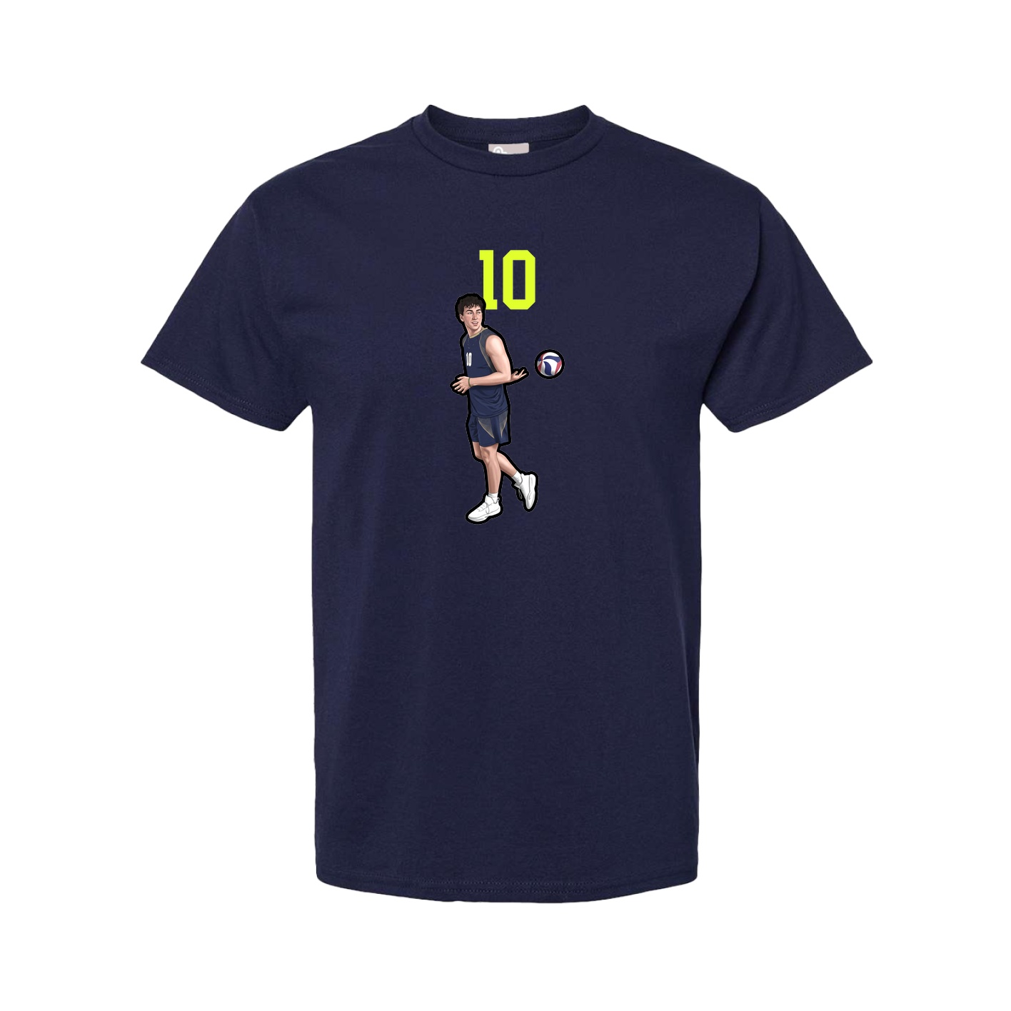 Tee — Number Top in Navy