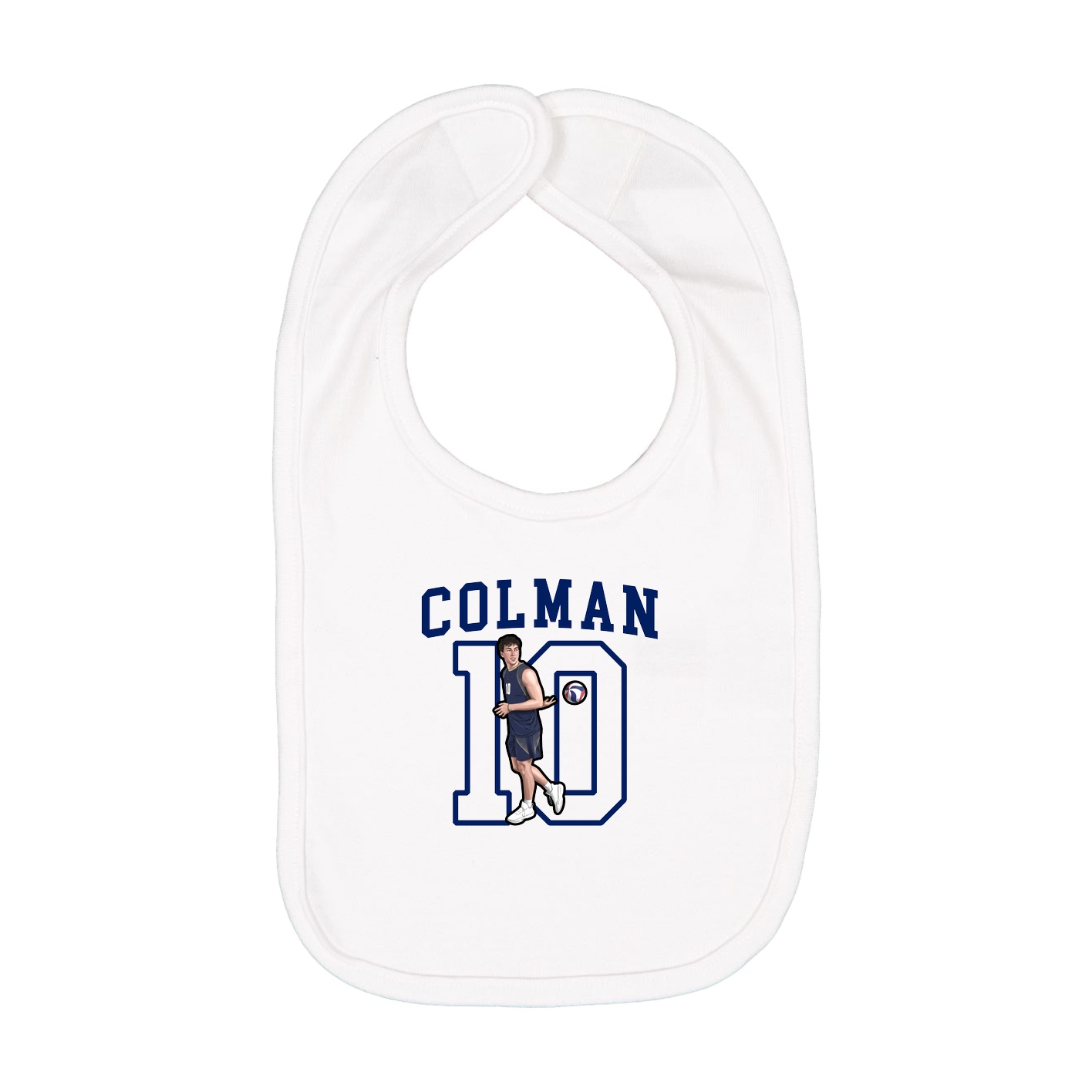 Infant Bib — Shirsey in White