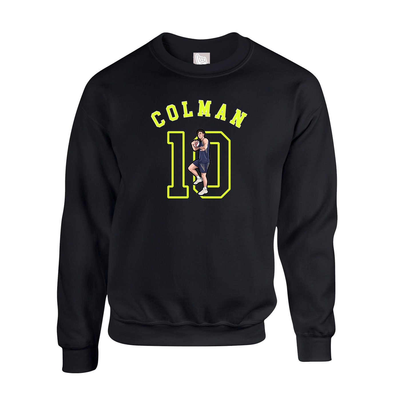 Fleece Crew — Shirsey Arch in Black