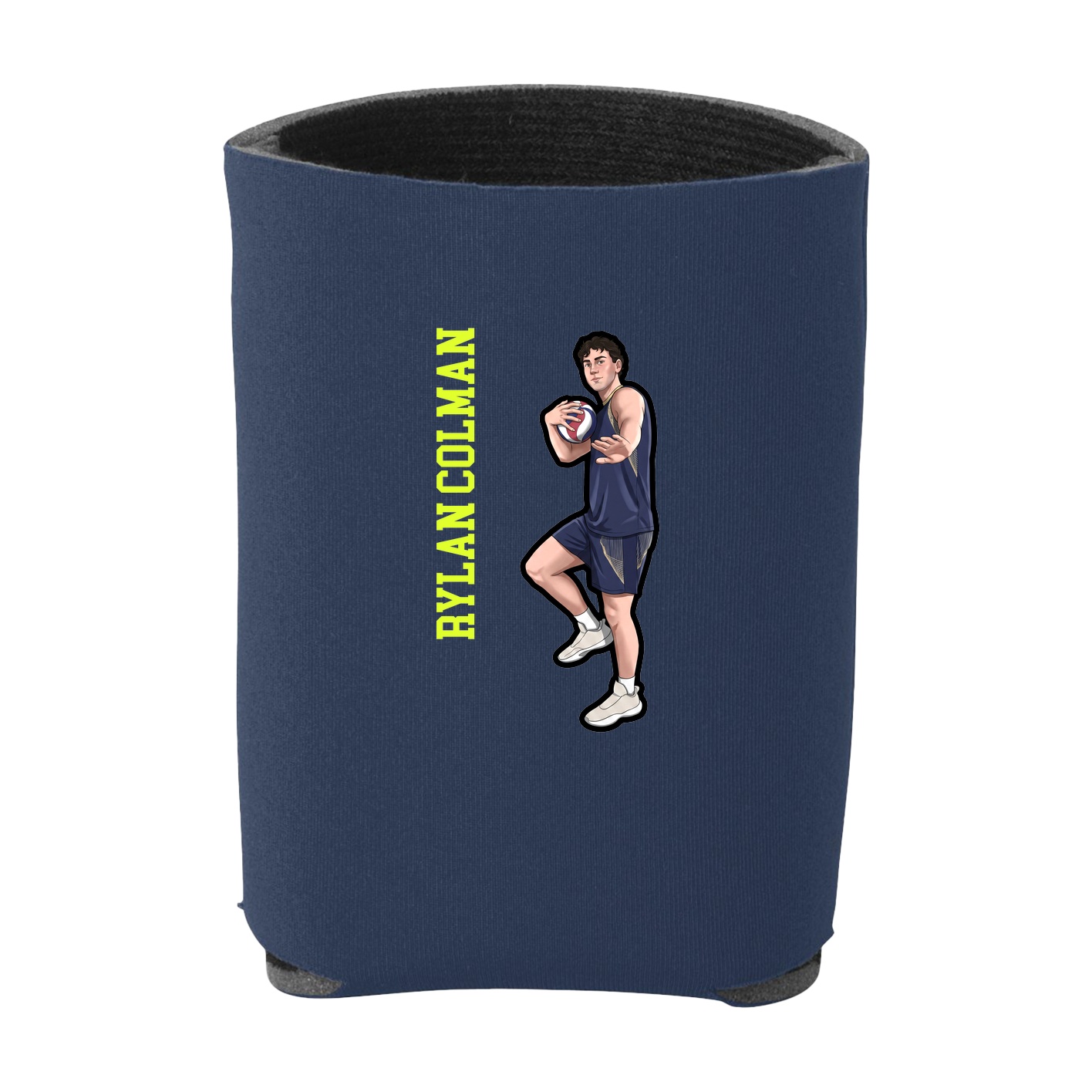 Can Holder — Name Vertical in Navy