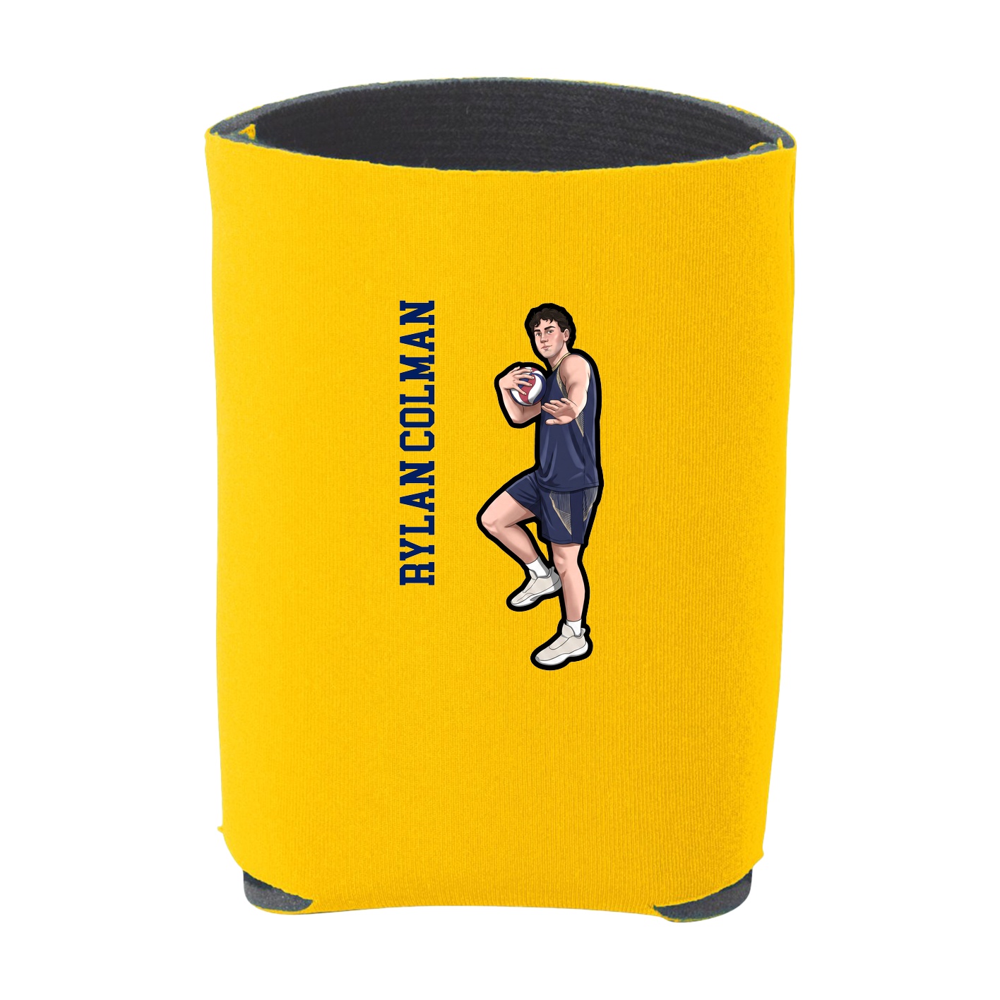 Can Holder — Name Vertical in Yellow