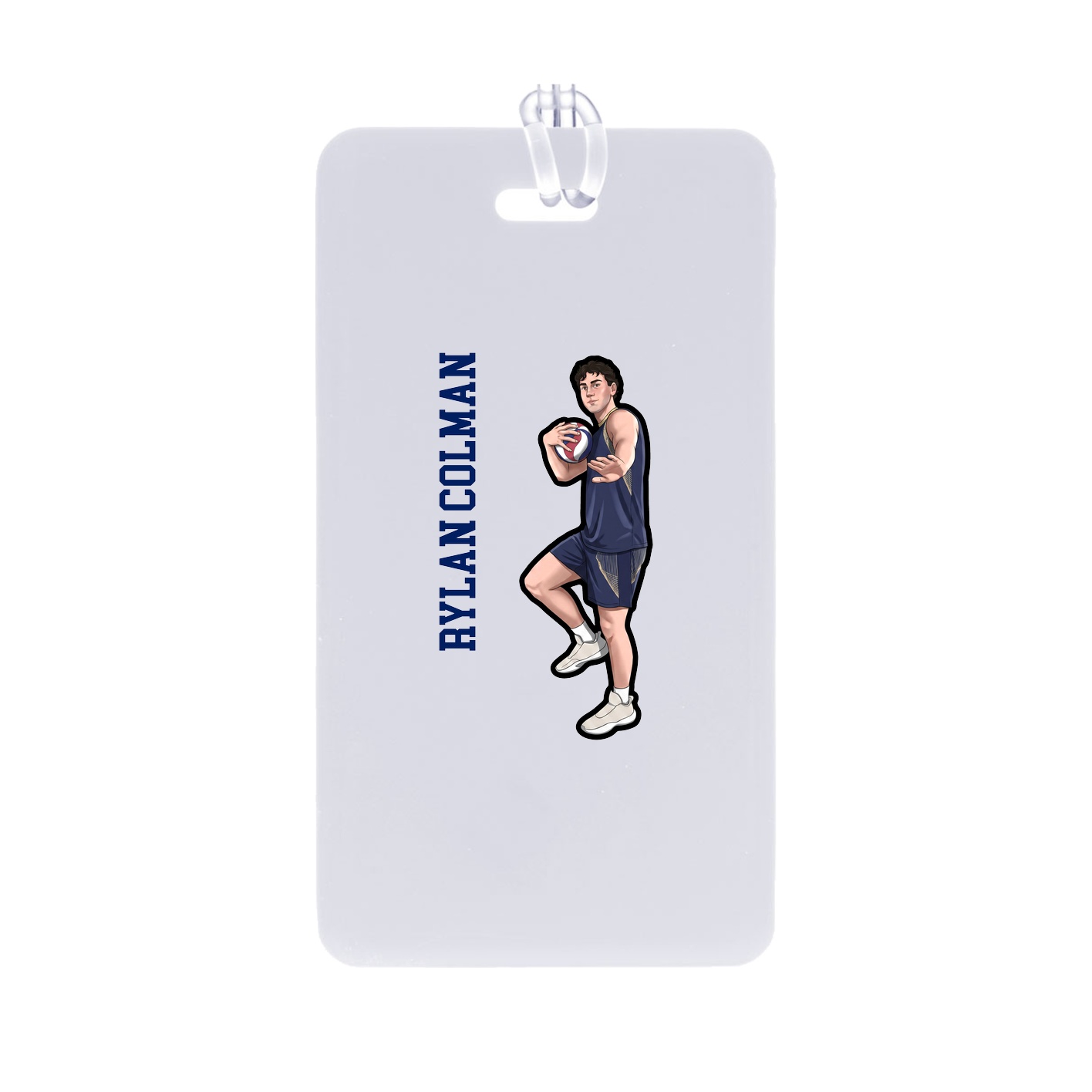Bag Tag — Name Vertical in Classic