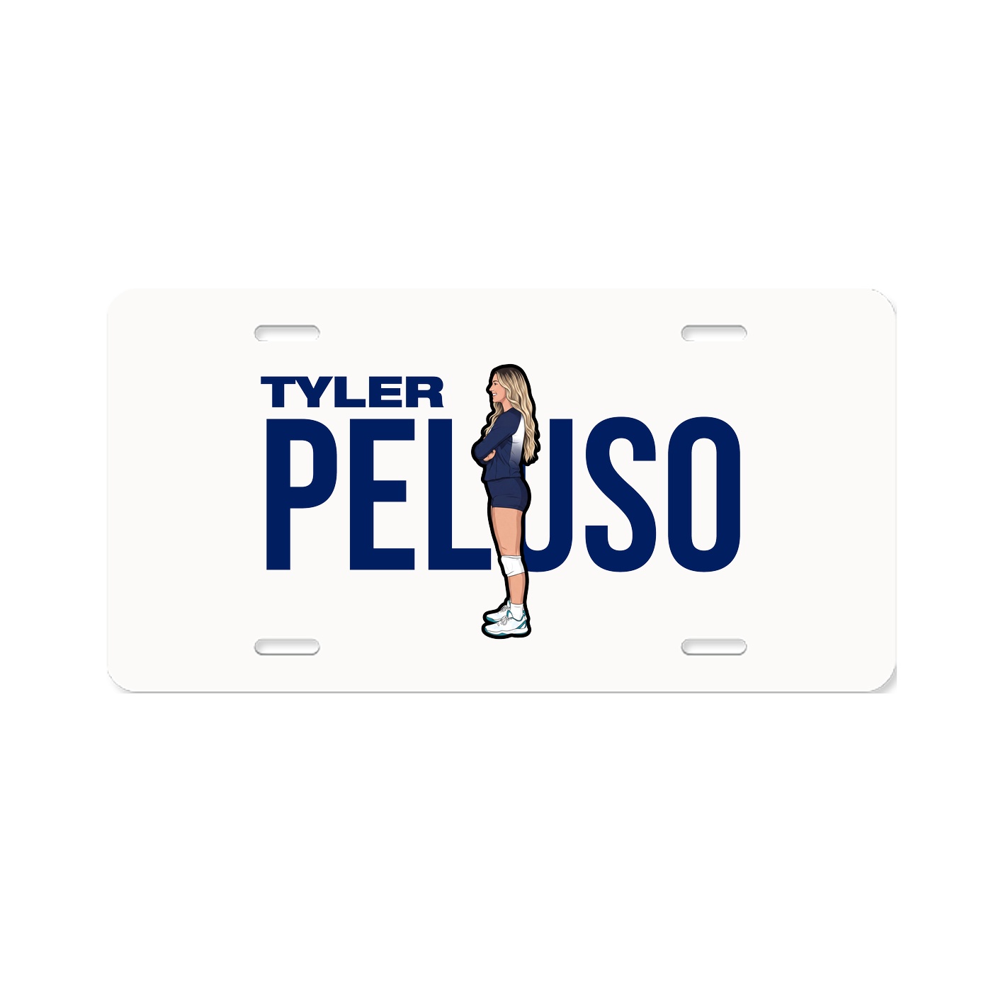 License Plate — Player Name in Classic