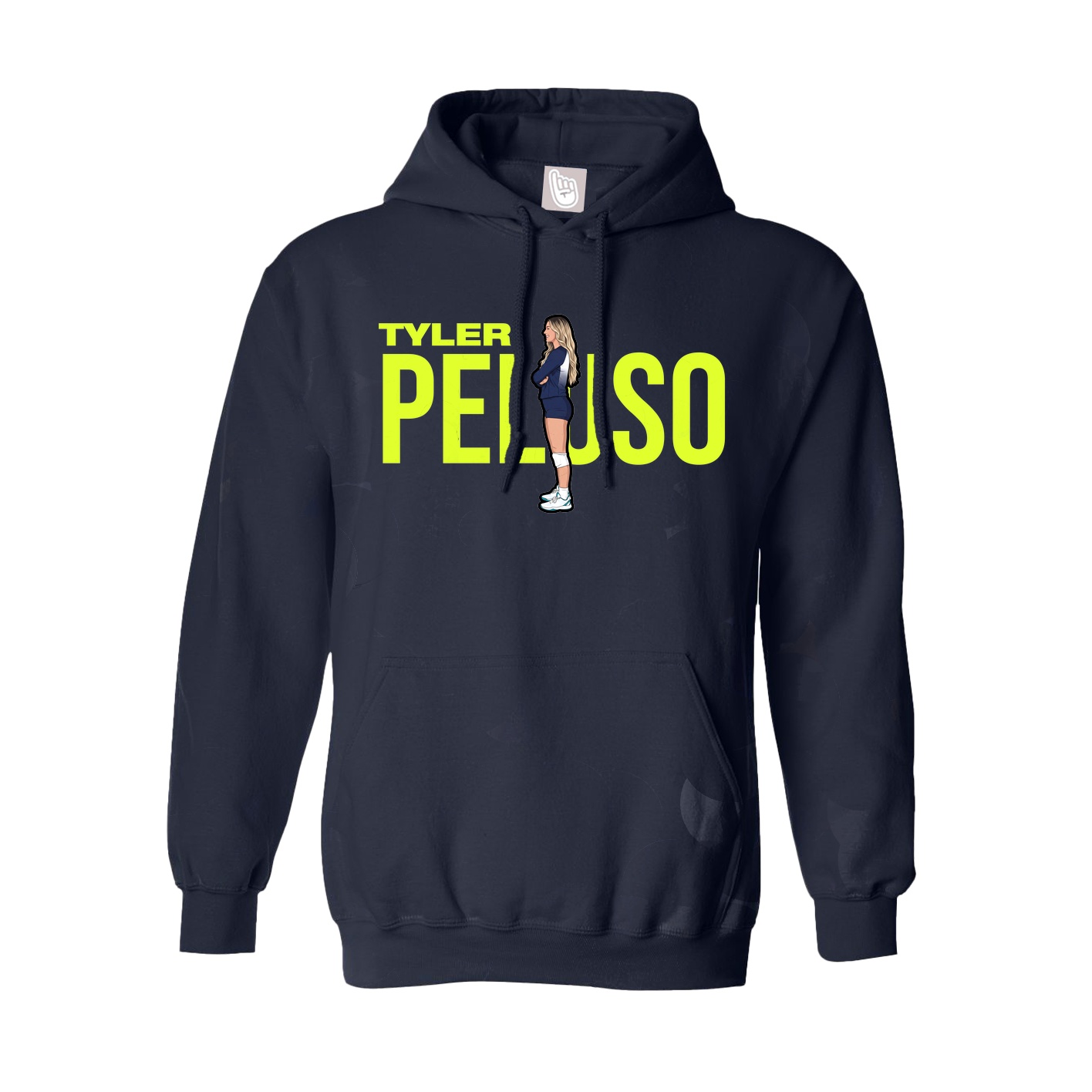 Hoodie — Player Name in Navy