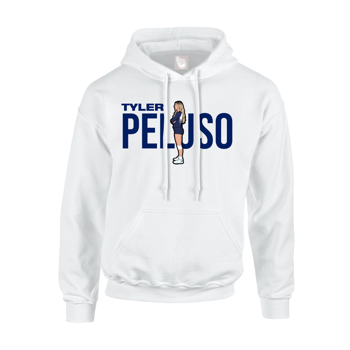 Youth Hoodie — Player Name in White