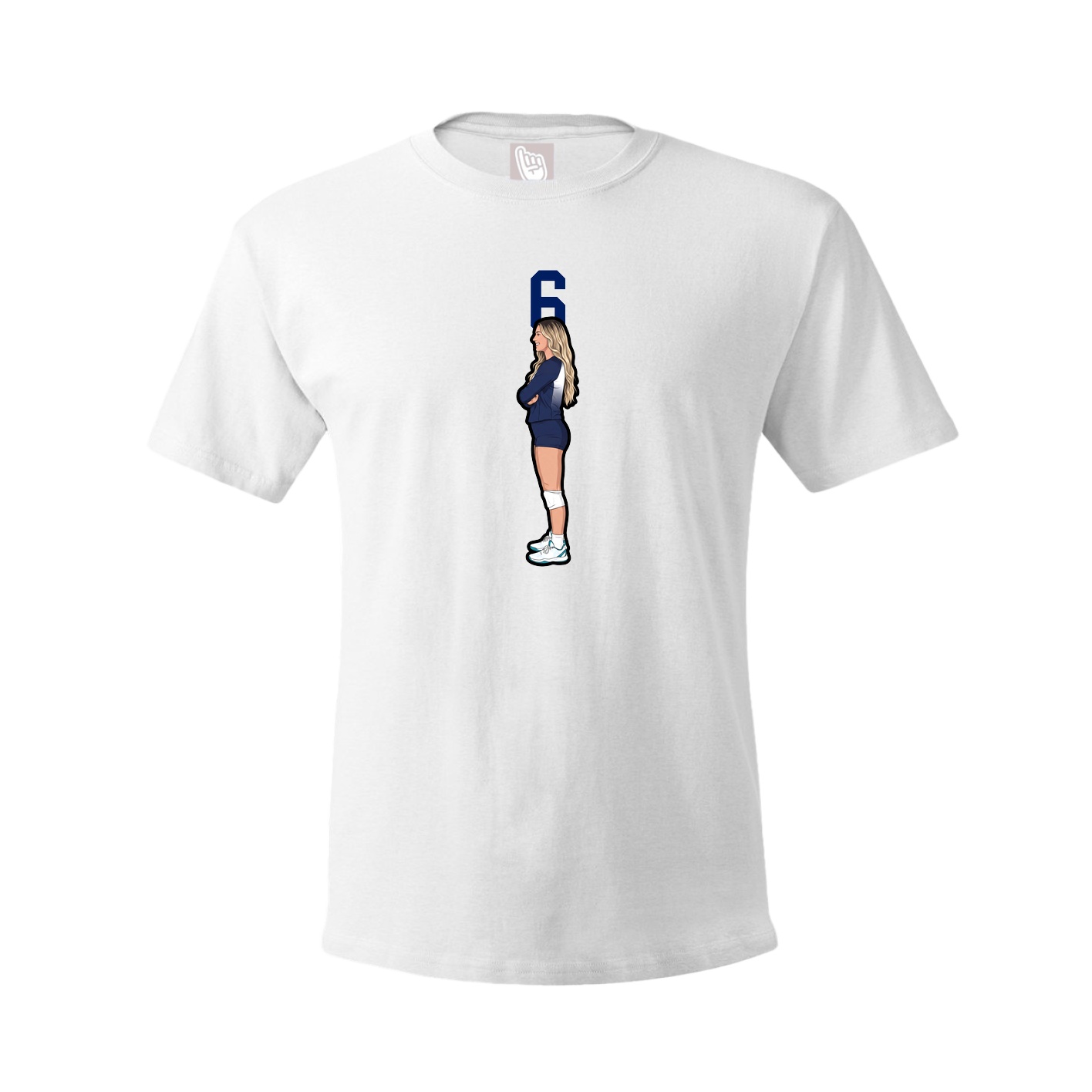 Tee — Number Top in White