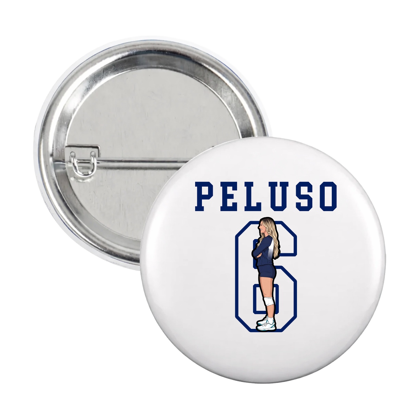 Game Day Button — Shirsey in White