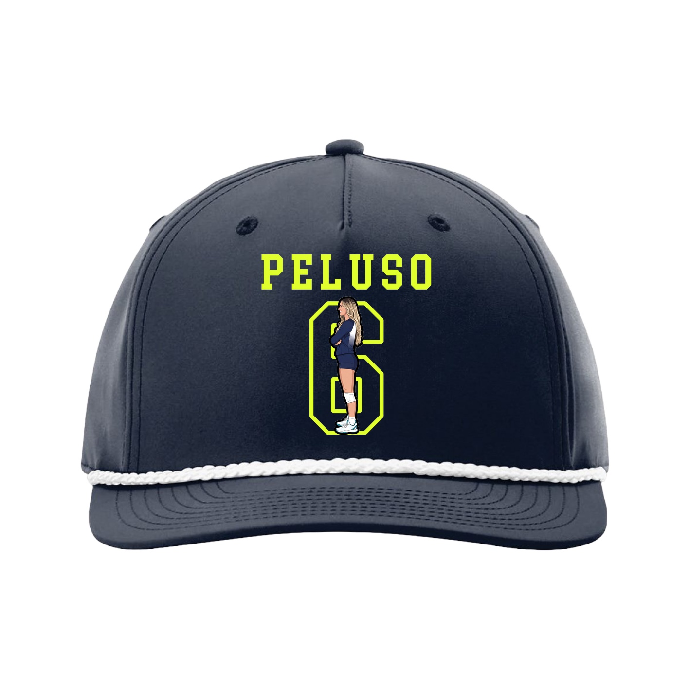 Five-Panel Classic Rope Cap — Shirsey in Navy