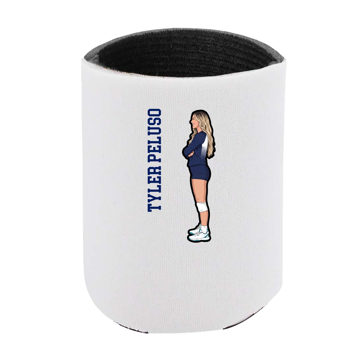 Can Holder — Name Vertical in White