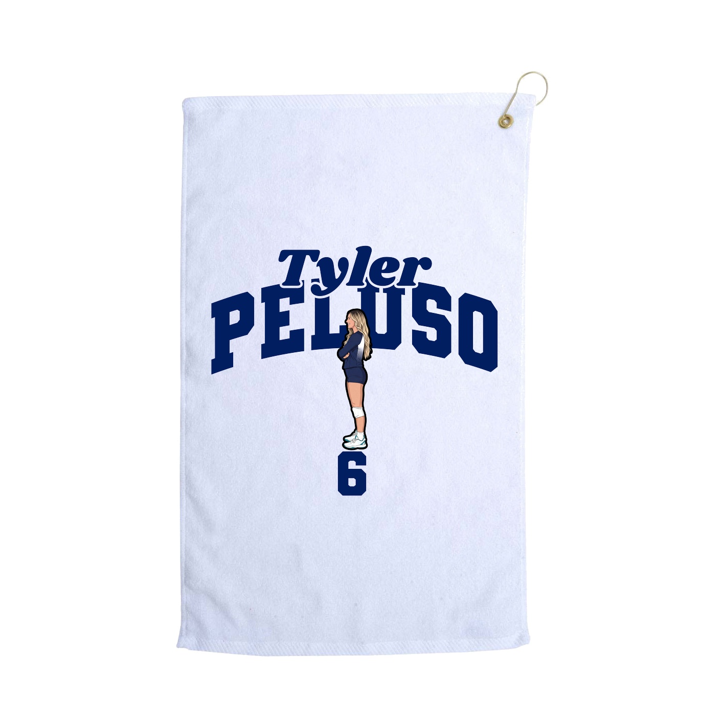 Golf Towel — Signature Arch in White