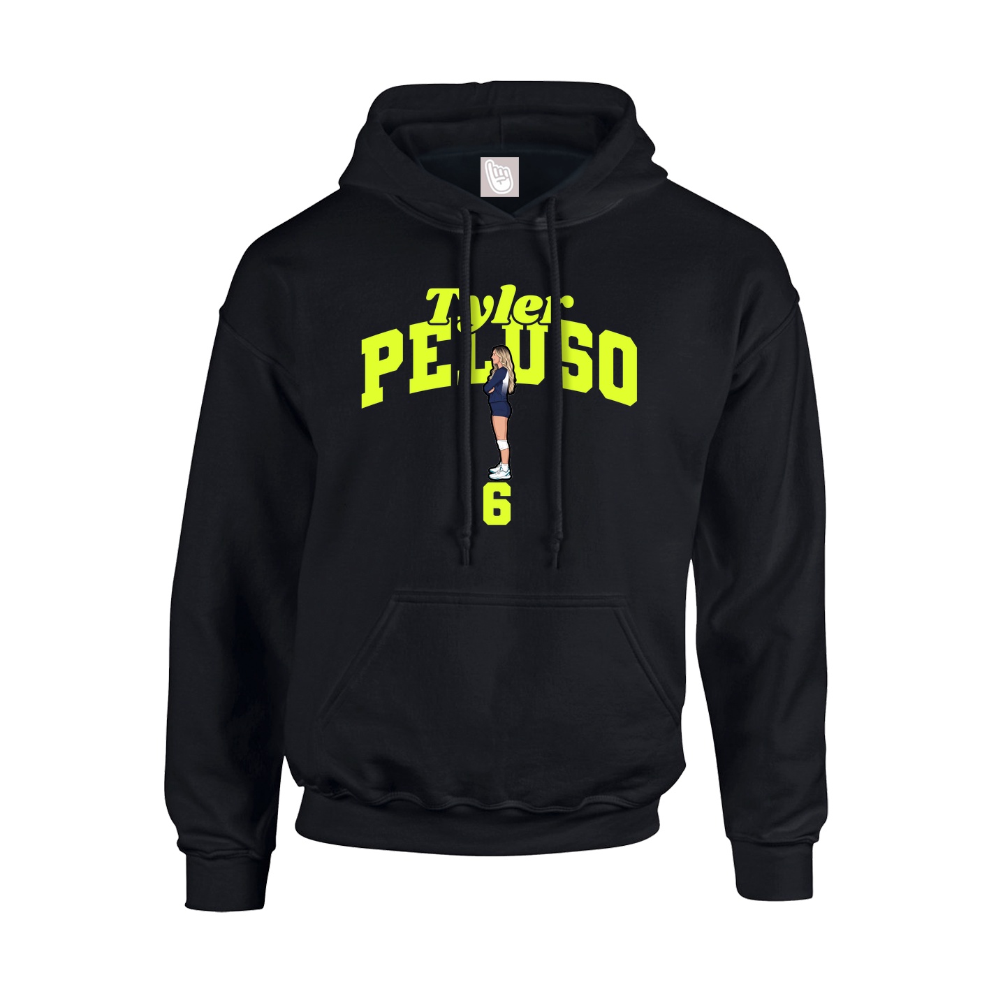 Youth Hoodie — Signature Arch in Black