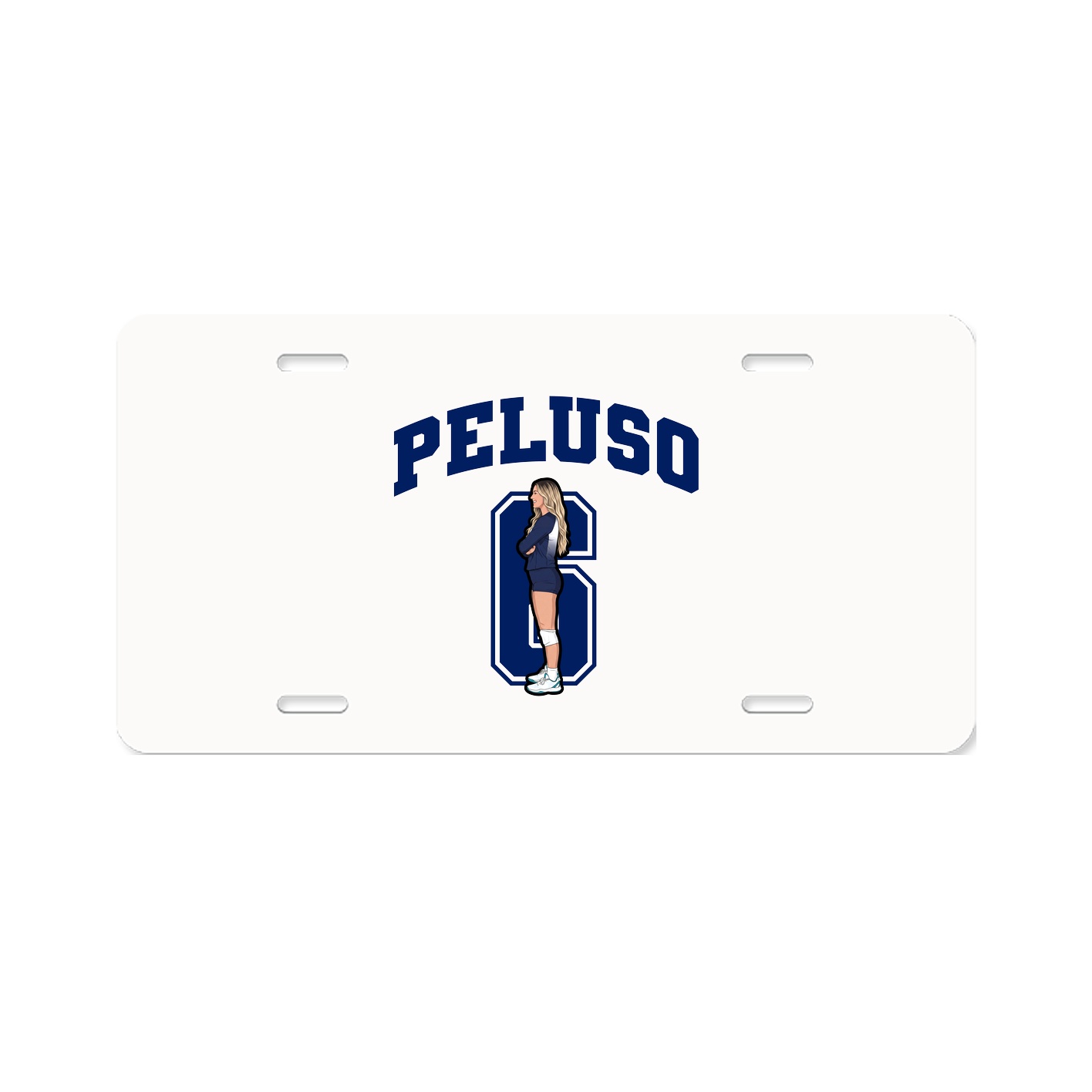 License Plate — Number in Classic
