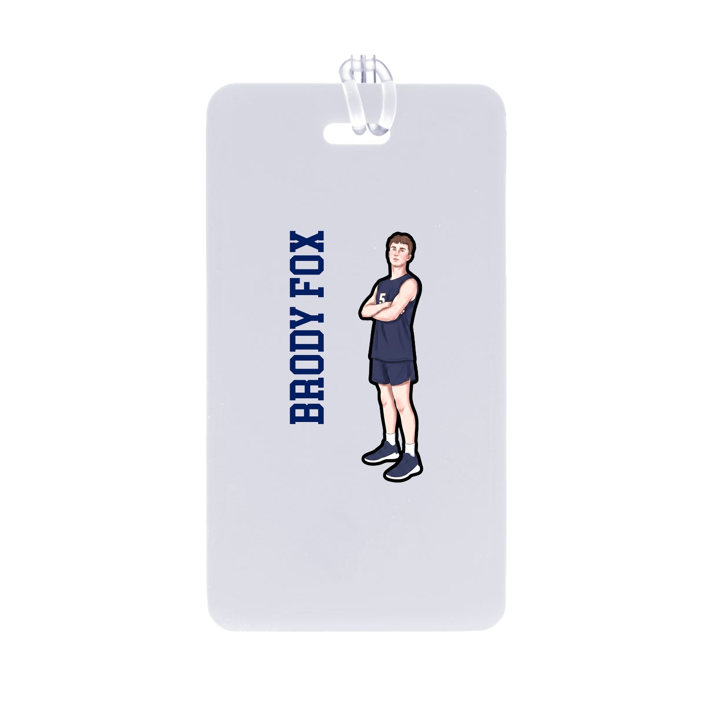 Bag Tag — Name Vertical in Classic