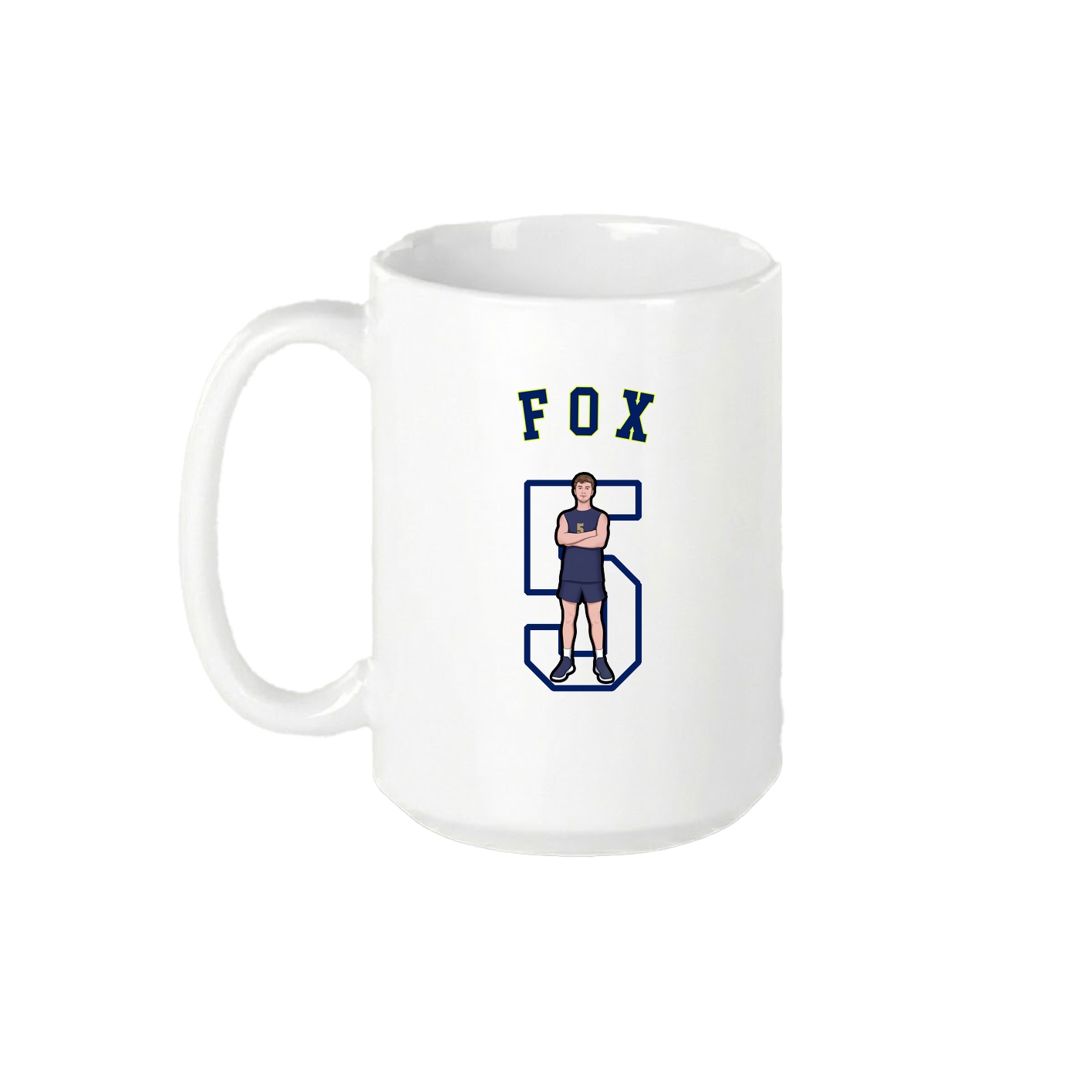 15oz Coffee Mug — Shirsey Arch in White