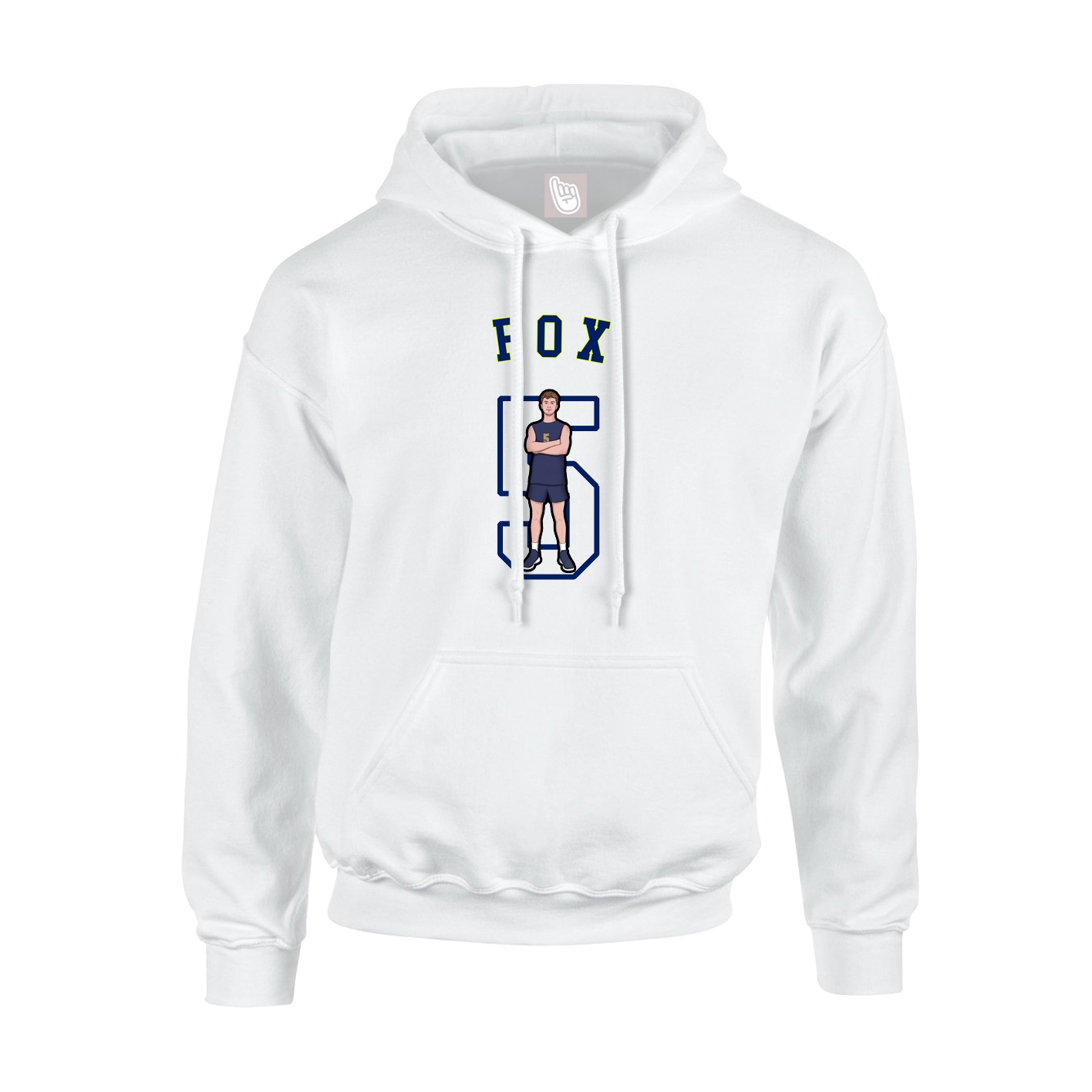 Youth Hoodie — Shirsey Arch in White