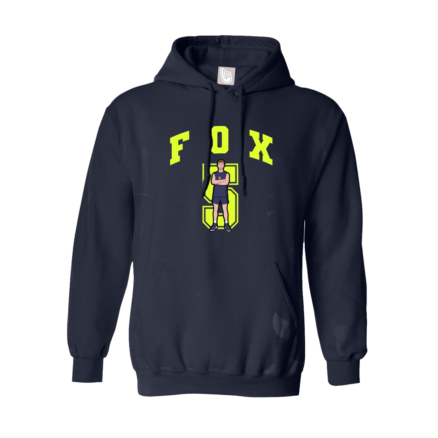 Hoodie — Number in Navy